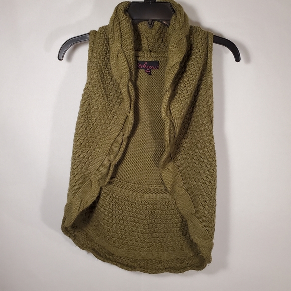 Takeout Women's Sleeveless Open Sweater Vest XS - Picture 6 of 12